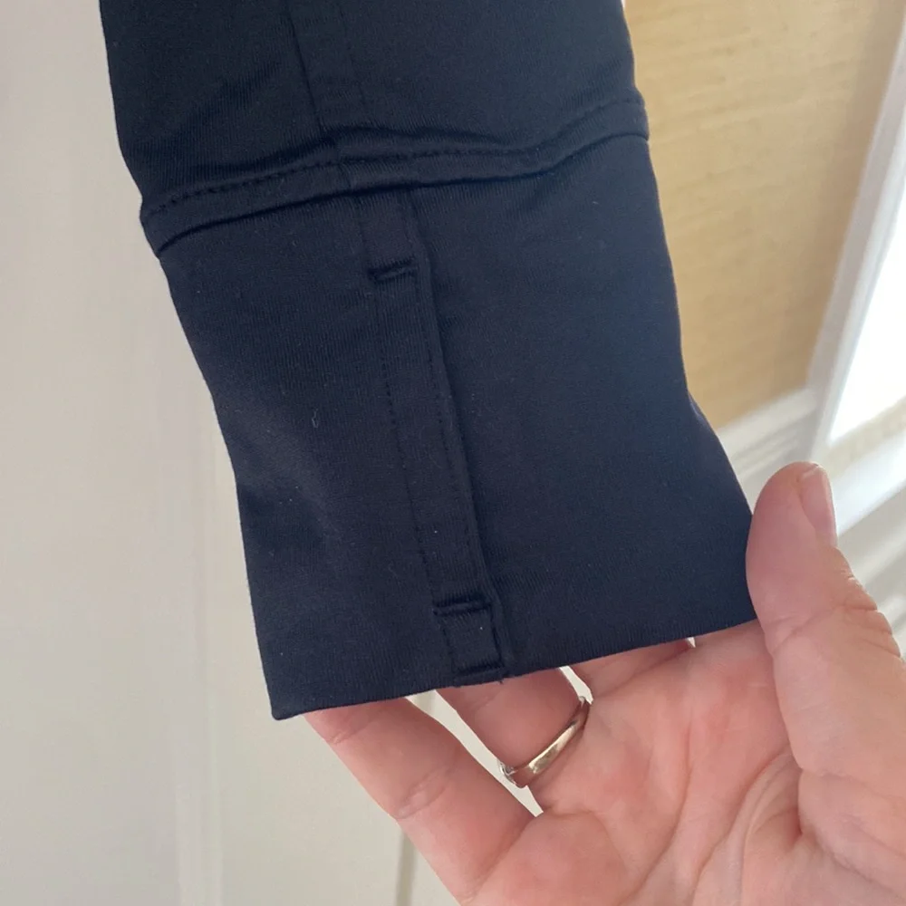 Athleta hooded, black pull over, Plush Tech 3.0 Pullover Hoodie Size Small - Picture 5 of 8